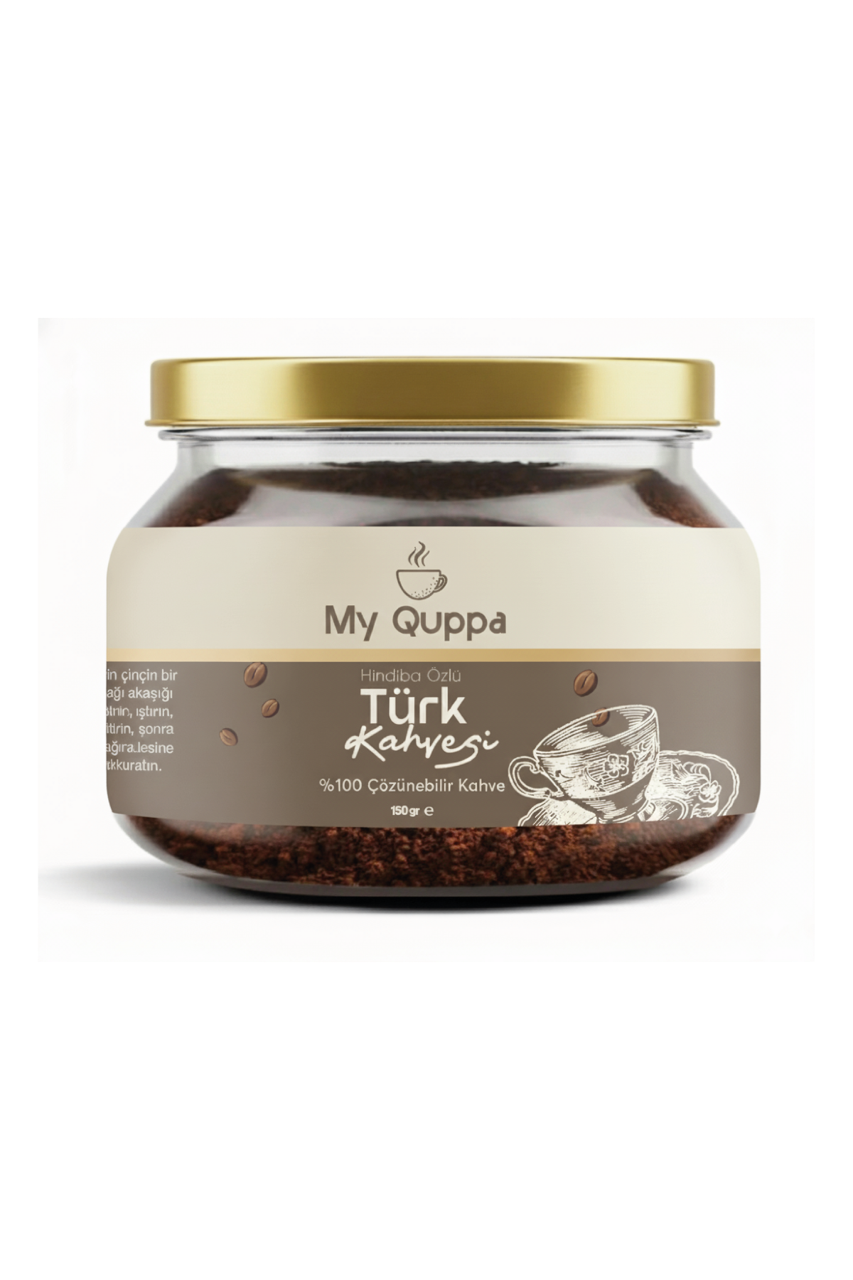 Hindiba özlü Türk kahvesi