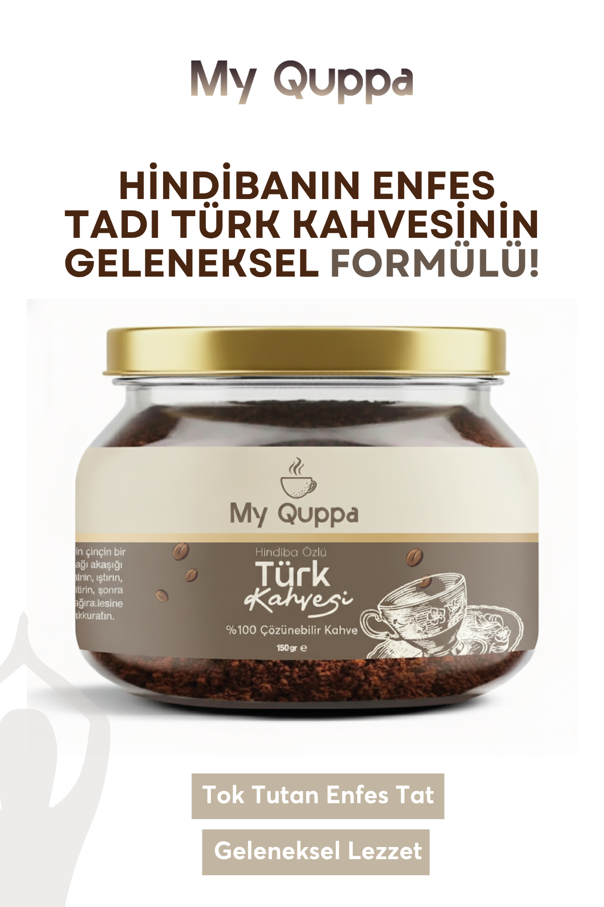 Hindiba özlü Türk kahvesi